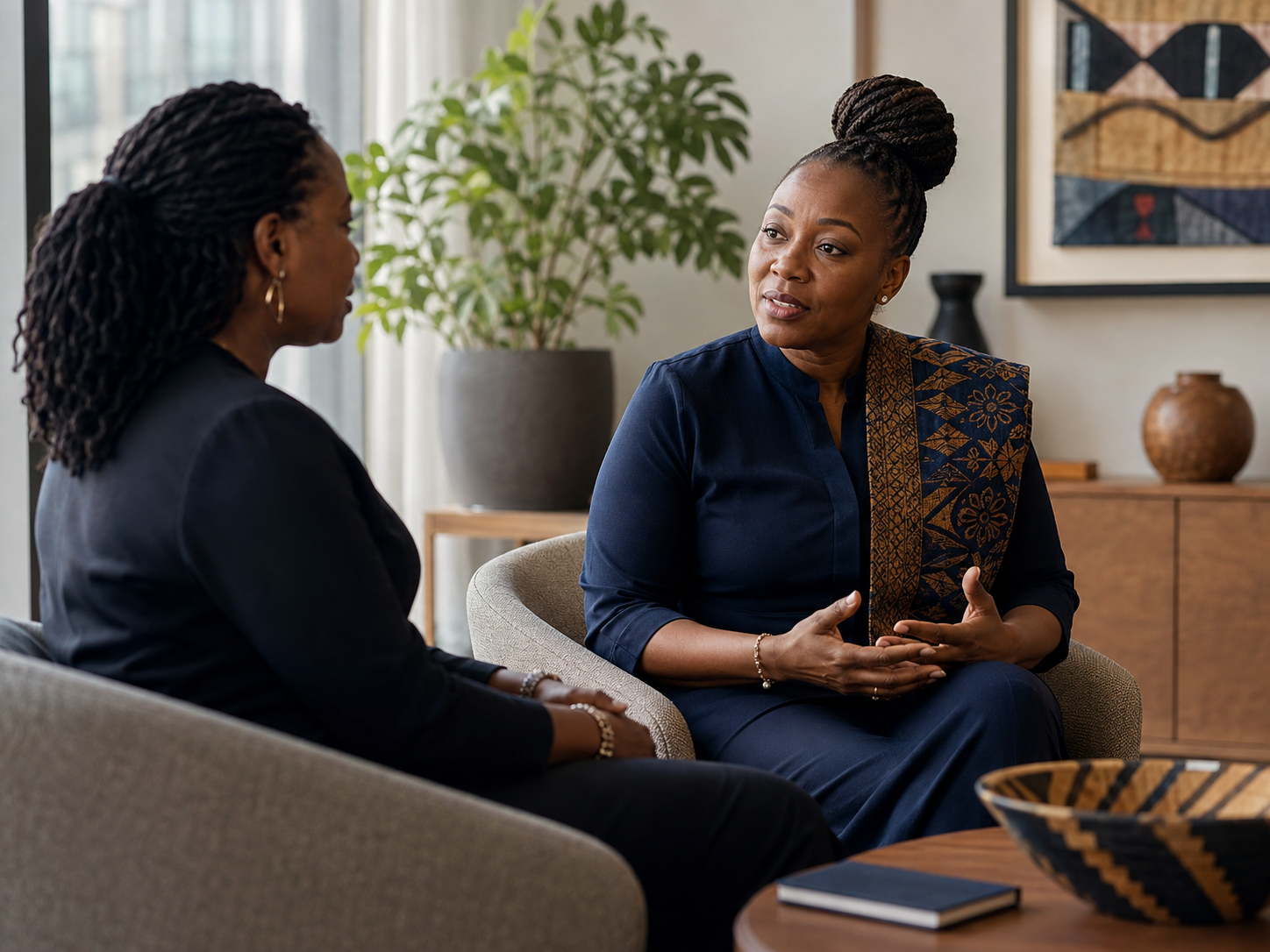 An executive coaching conversation